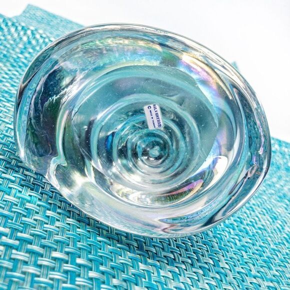 VTG Sylvestri Large Crystal Nautilus Shell Paperweight - Picture 8 of 11